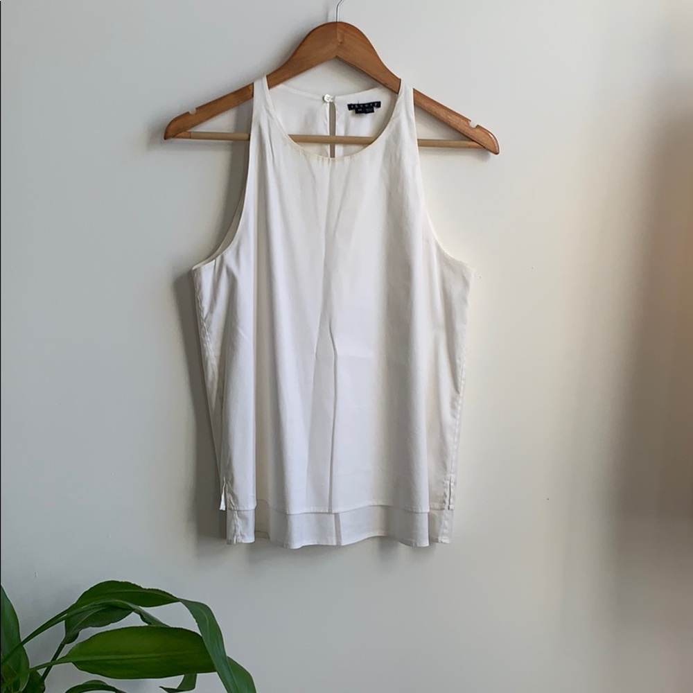 Simple and chic! Theory white tank blouse
